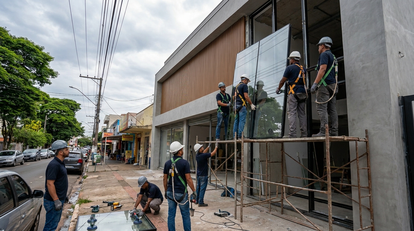 Fachada de Vidro em São José dos Pinhais‑PR